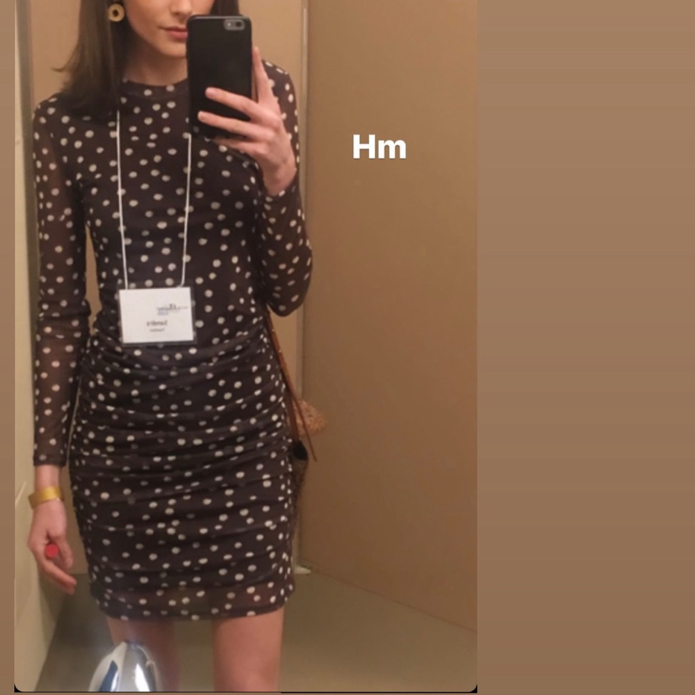 XS 525 America polka dot dress